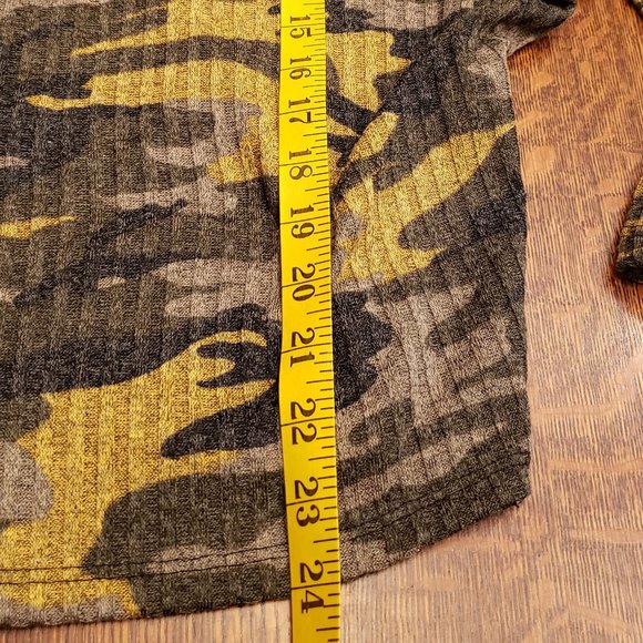 Ariella Camouflage Cowl Neck Hooded Top - Picture 12 of 12